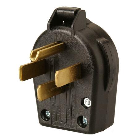 TECHNOLOGY 50 Amp Replacement Male Plug End - Black 95433308
